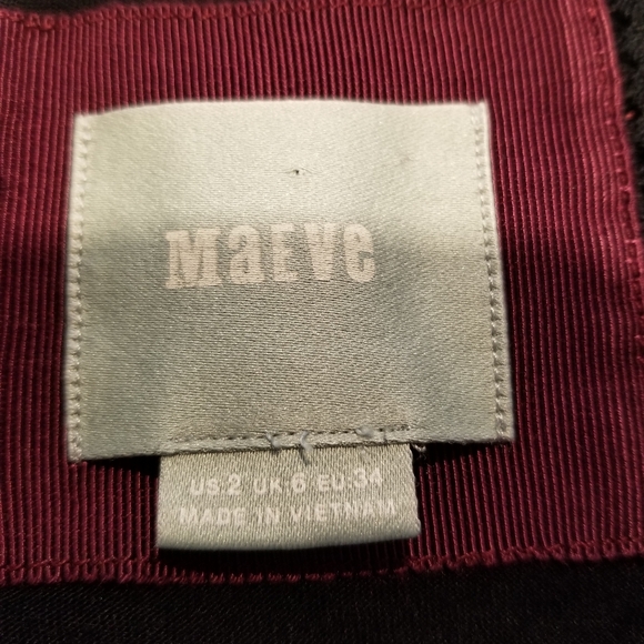 Anthropologie Maeve Elorn Dress Wine & Black Lace - Picture 6 of 10